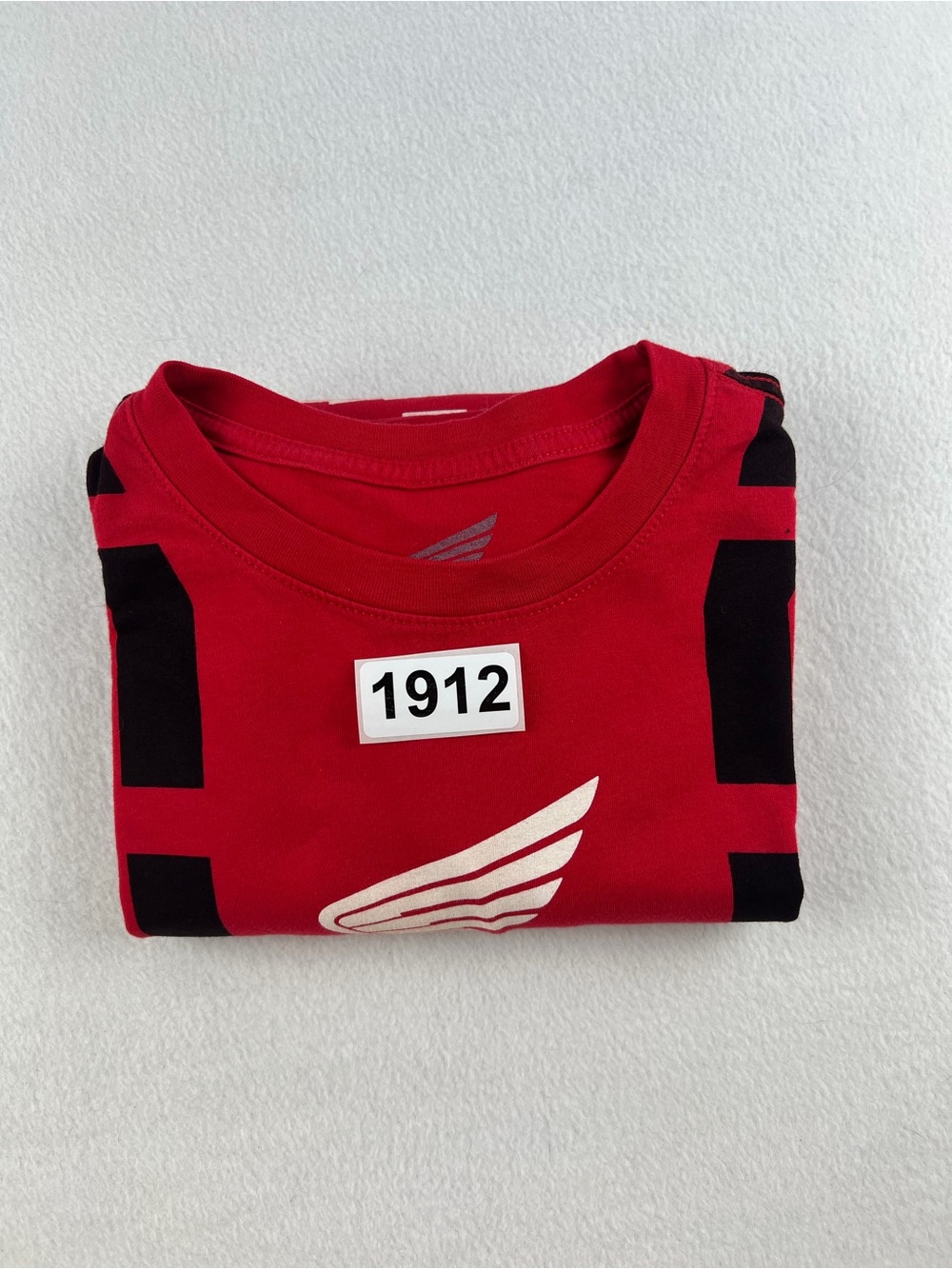 Honda Red Crewneck Tee with Wing Logo - Picture 7 of 7